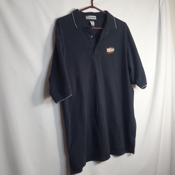 Gorgeous! SUPER nice Vtg Labatt Blue XL Men Blue 100% Cotton - Picture 7 of 15